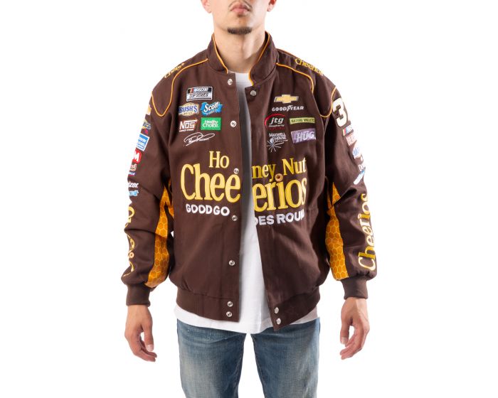 JH Design Cheerios Racing Jacket RYP303CH21-BRN - Shiekh