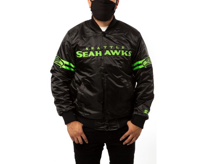 Black Starter Seattle Seahawks Jacket - Jacket Makers