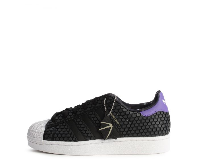 adidas Minecraft Superstar II Shoes Black 7 - Kids Originals