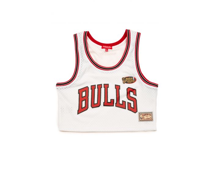 Mitchell & Ness Chicago Bulls Champions Print Men's T-Shirt White  SSTEINTL899-CBUWHIT
