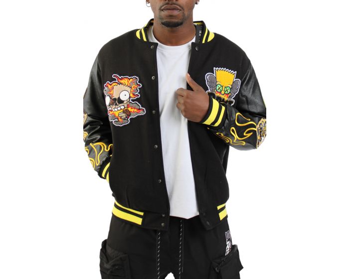 HUDSON Varsity Jacket 436B BLKYEL Shiekh