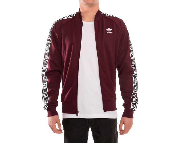 Maroon track top jacket