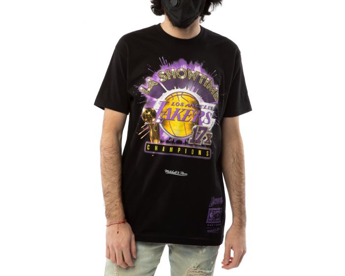 Mitchell & Ness x NBA Lakers Showtime 17X Black T-Shirt