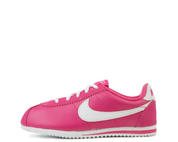 nike cortez pink and white