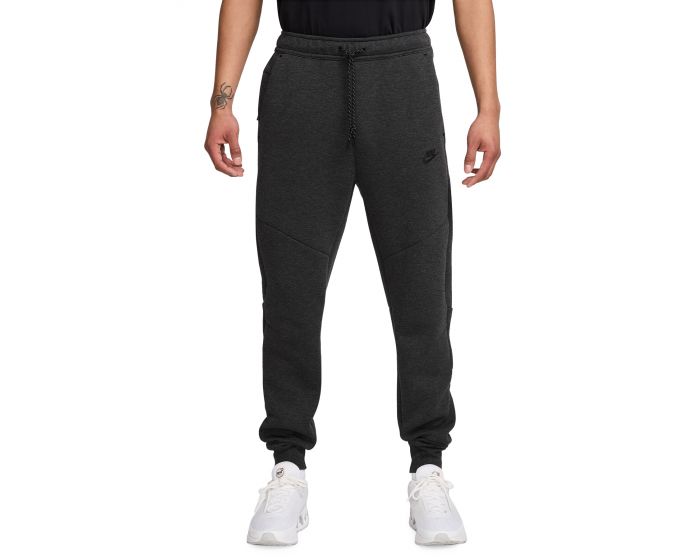 black grey tech fleece joggers