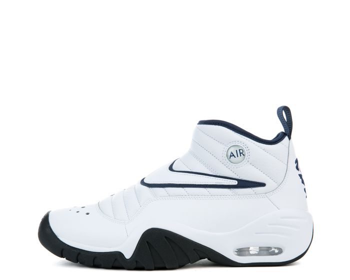 nike air shake ndestrukt white navy