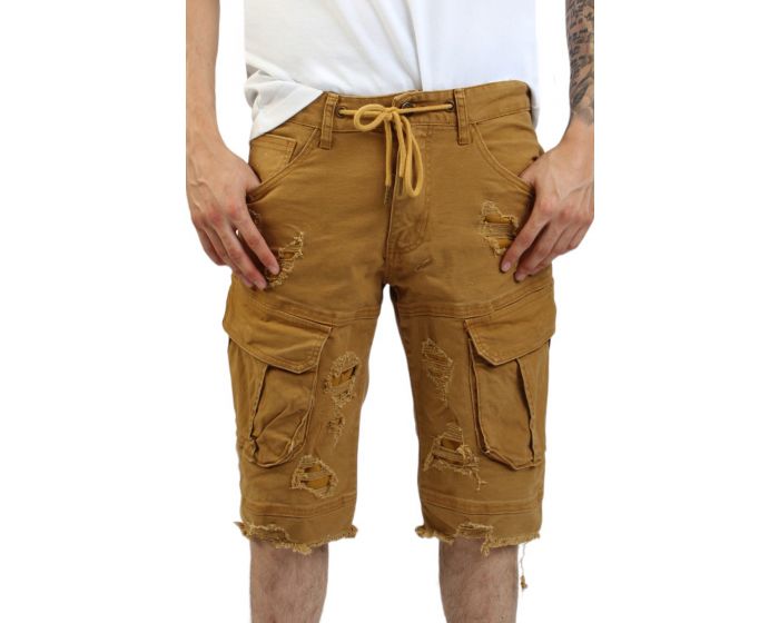 SMOKE RISE Carson Cargo Shorts JS22234-WHE - Shiekh