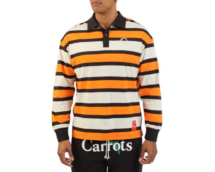 【SATUR】男女兼用/送料関税込★Rugby Stripe Pique Long Sleeve PUMA PUMA x Carrots Striped Rugby Shirt 62744445 - Shiekh