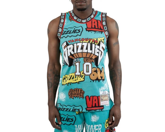 MITCHELL AND NESS NBA Slap Sticker Grizzlies Swingman Jersey