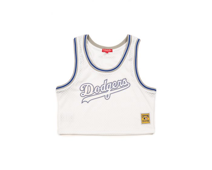 MITCHELL AND NESS Los Angeles Dodgers Mesh Cropped Jersey