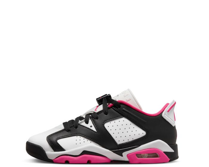 Girls pink store and black jordans