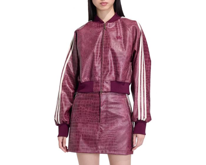 アディダス●レディース＜BULLS スウェットブルゾン＞M0917m adidas Women's Z.N.E Padded Jacket, Power Berry, XS at Amazon