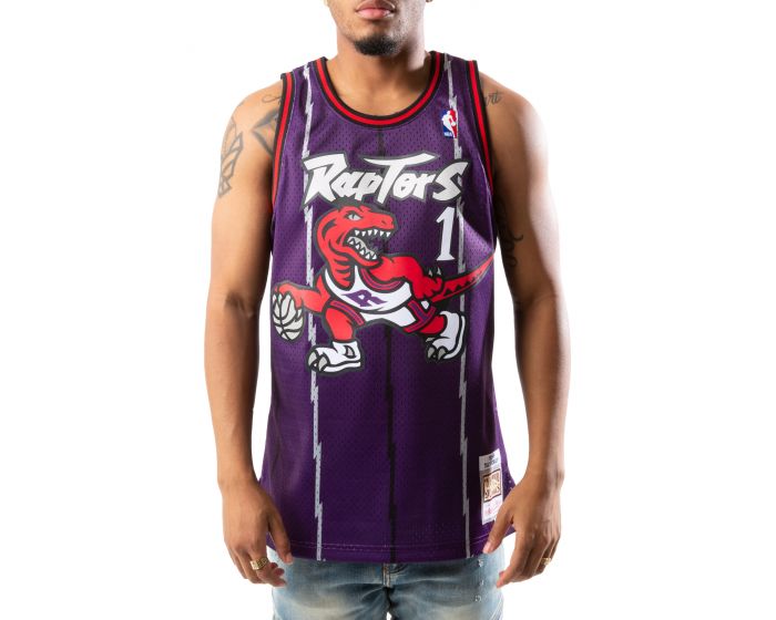 Mitchell & Ness NBA Swingman Toronto Raptors Road 98-99 Purple Men's Shorts - XL