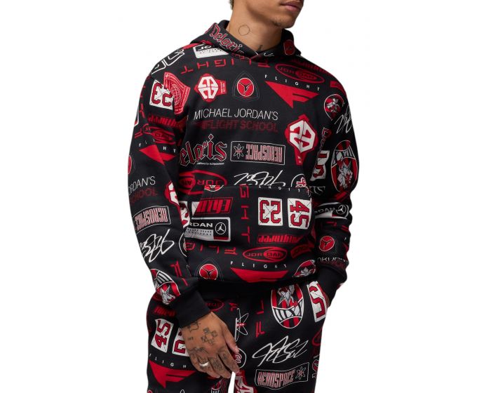 JORDAN Essentials Printed Fleece Pullover Hoodie HM7254 010
