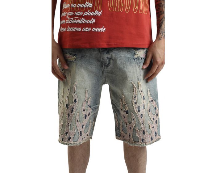 【MISCHIEF】25ss MICRO WASHED SHORT High Rise Cuffed Shorts
