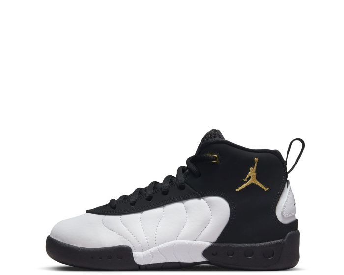 jordan jumpman pro black white and gold