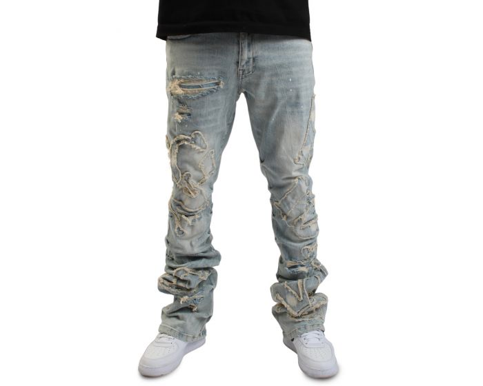 パンツ SMOKE RISE Smoke Rise Mens Big And Tall - Lightning Effect Slim Fit
