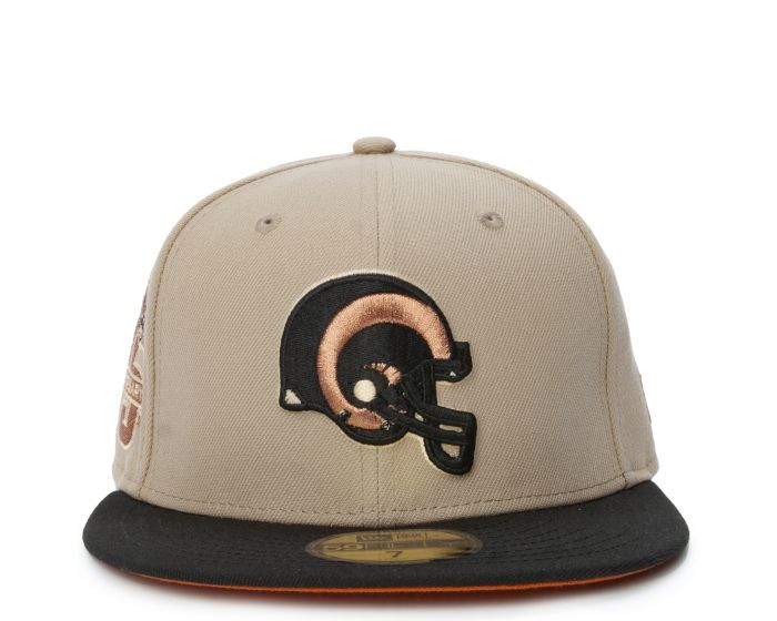 LOS ANGELES RAMS 75TH ANNIVERSARY SOFT YELLOW BRIM NEW ERA FITTED