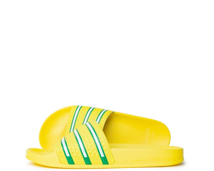 adidas yellow slides