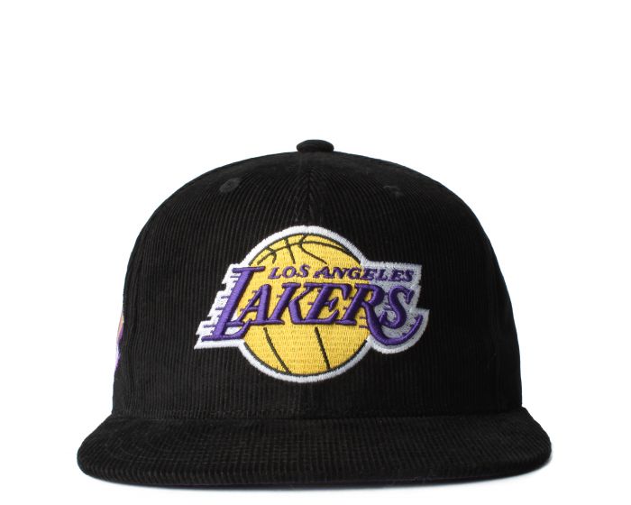 Men's Los Angeles Lakers Mitchell & Ness Black/Purple Side Core