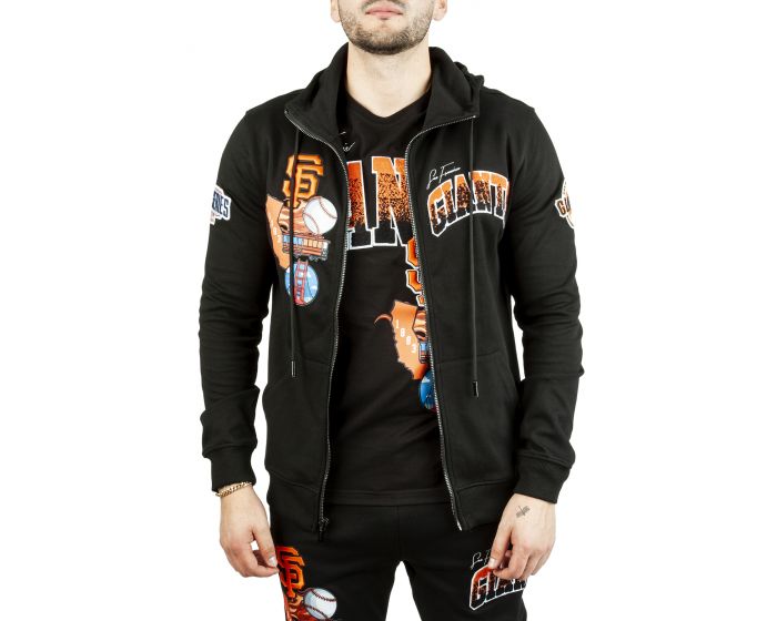 MAXIMA San Francisco Giants Zip Hoodie LSG534076-BLK - Shiekh