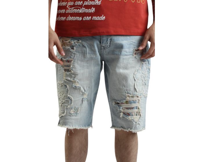 【KOOLOSET】Wave Cut Brush Bermuda Denim Selvedge Pocket Bermuda Denim Shorts - WHAT A LOOK | 60