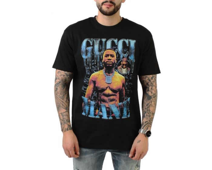 URBAN CLASSICS Gucci Mane T-Shirt MCUS011 BLK - Shiekh