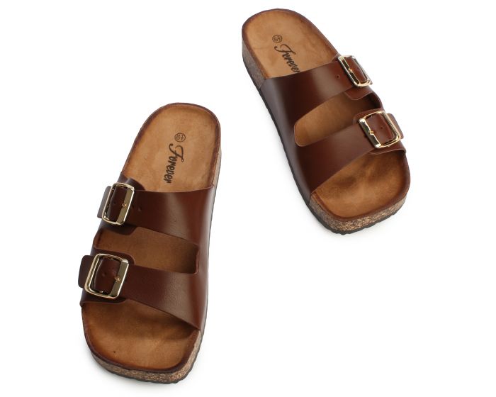 FOREVER LINK INTERNATIONAL Birch-12 2 Buckle Sandal BIRCH-12  display picture 2
