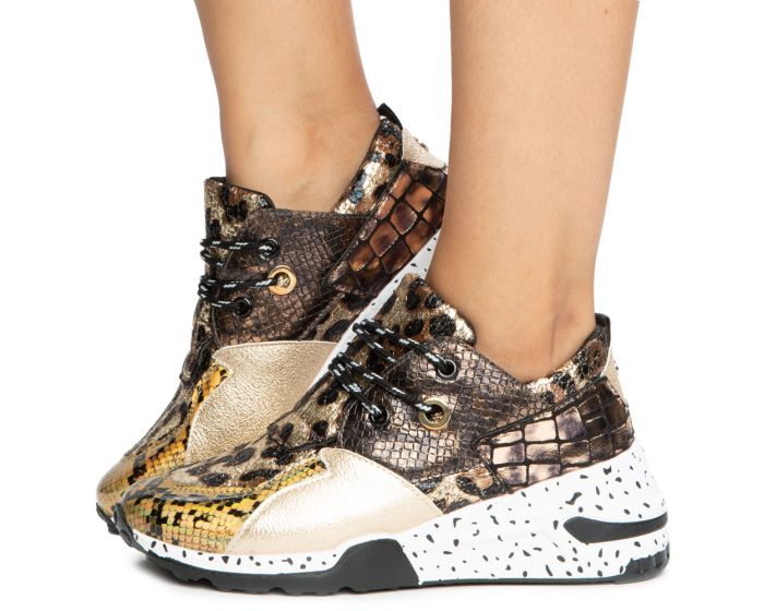 YOKI SHOES Clint-16 Block Sneakers CLINT-16-SNAKE - Shiekh