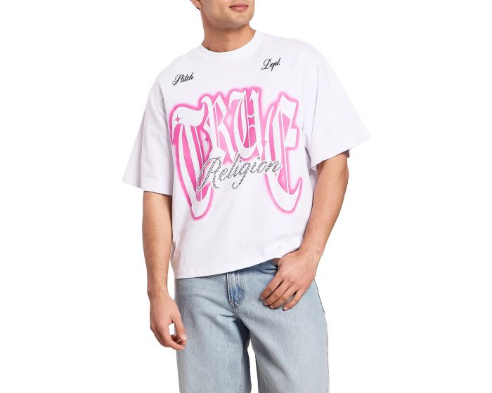 TRUE RELIGION Crystal Logo T-Shirt 110306-1700 - Shiekh