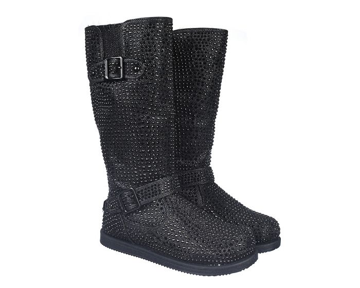 mid calf studded boots