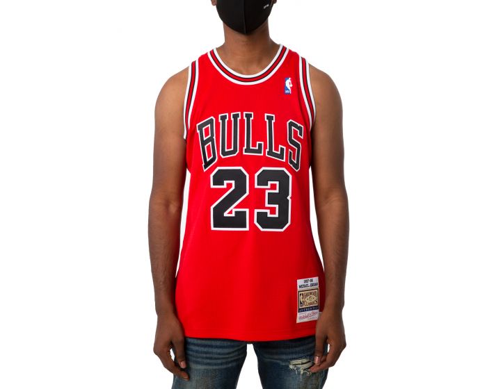 100% Authentic Michael Jordan Mitchell Ness 97 98 Bulls Jersey M