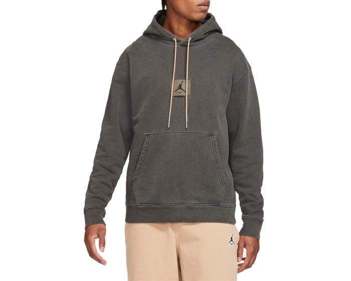 Air Jordan Men's Flight Heritage Washed Fleece Pullover Hoodie Sweaters
