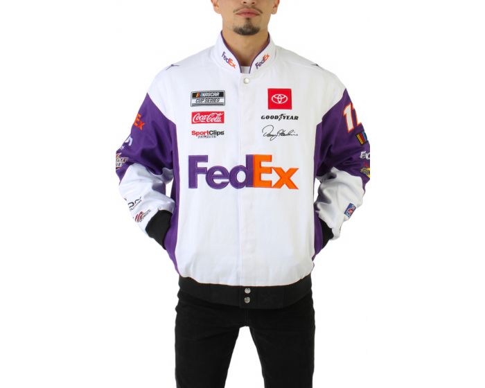 JH Design Fedex Racing Jacket DHO303FE23-WHT - Shiekh