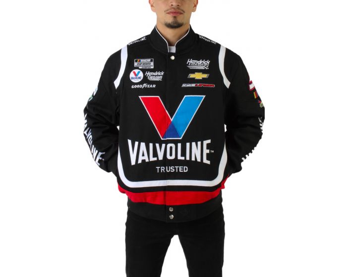 JH DESIGN Valvoline Racing Jacket KLO303VA23-BLK-RED - Shiekh