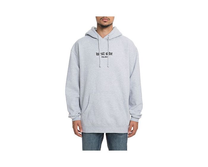 CLASSY BRAND The Malibu Embroidered Hoodie in Heather Grey