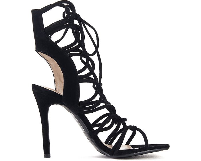 SHOE REPUBLIC Keywest Strappy High Heels KEYWEST/BLACK - Shiekh