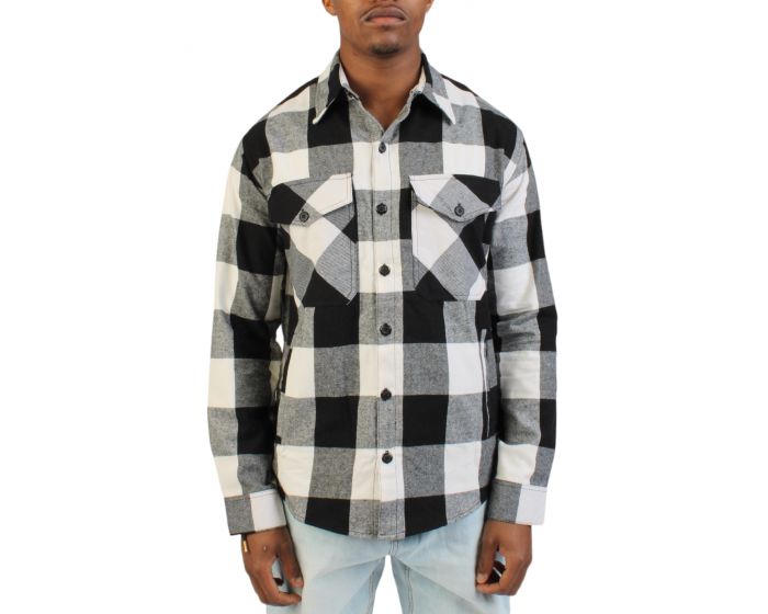 SHIEKH Camillo Heavyweight Plaid Flannel Shirt SHK