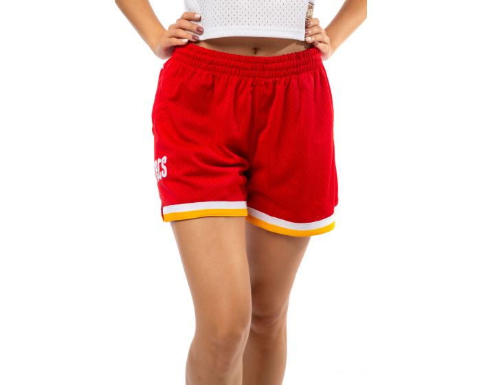 Mitchell & Ness Charlotte Hornets Women's Jump Shot Shorts SHOREL18123-CHOWHIT, XL / White