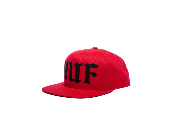Huf The Uprock Snapback Hat In Ht51047 Ds Red Shiekh 