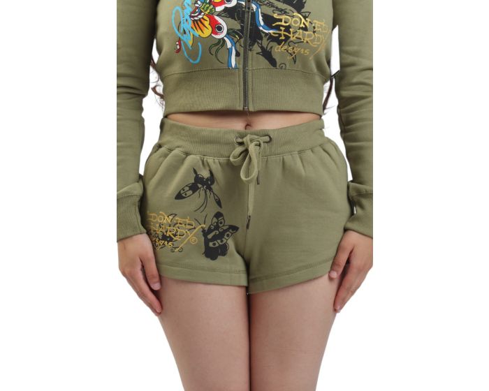 ED HARDY Butterflies Fleece Short EHW8004-15 - Shiekh