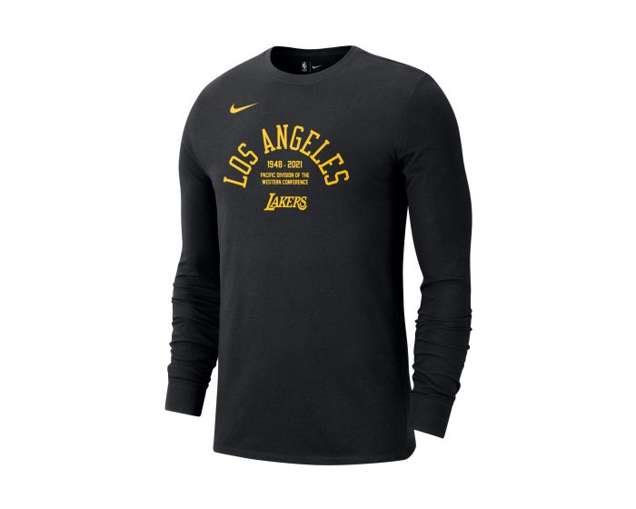 NBA Nike 75th Anniversary Courtside Team Long Sleeve T-Shirt - Navy