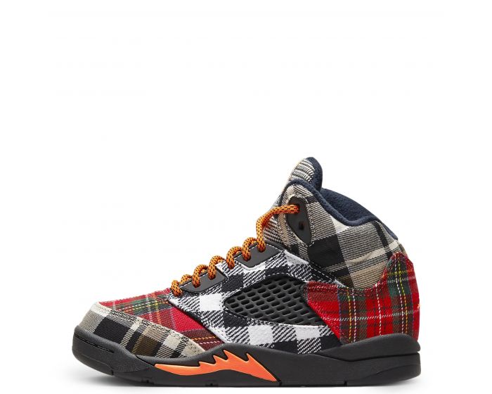 JORDAN Pre-School Air 5 Retro Plaid FD4812 008 - Shiekh