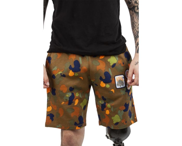 LRG Panda Roots Camo Sweatshorts L1REMMSXX - Shiekh