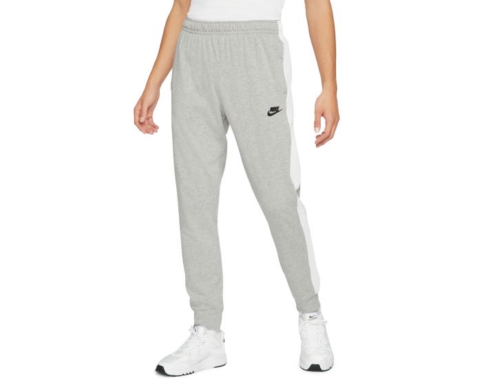 NIKE Sportswear Jersey Joggers DK Heather/White-Black CZ9958 071 - Shiekh