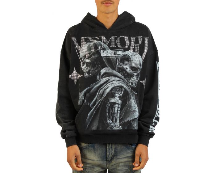 MEMORY LANE Terminus Max V2 Hoodie MLSMU26-3006VTBLK - Shiekh