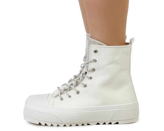 LEGEND FOOTWEAR INC Ferdi Platform Sneaker FERDI-02A-WHT - Shiekh