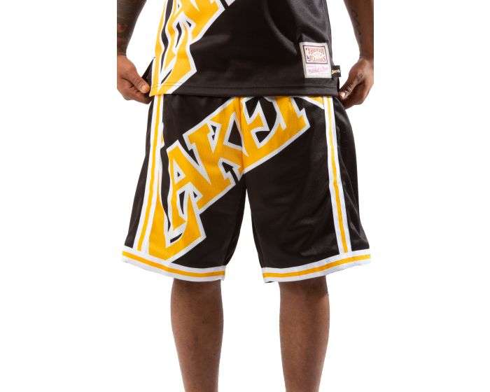mitchell and ness blue lakers shorts