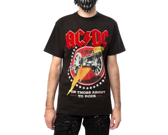 REASON AC/DC Video Short Sleeve Tee C0-103CBLK - Shiekh