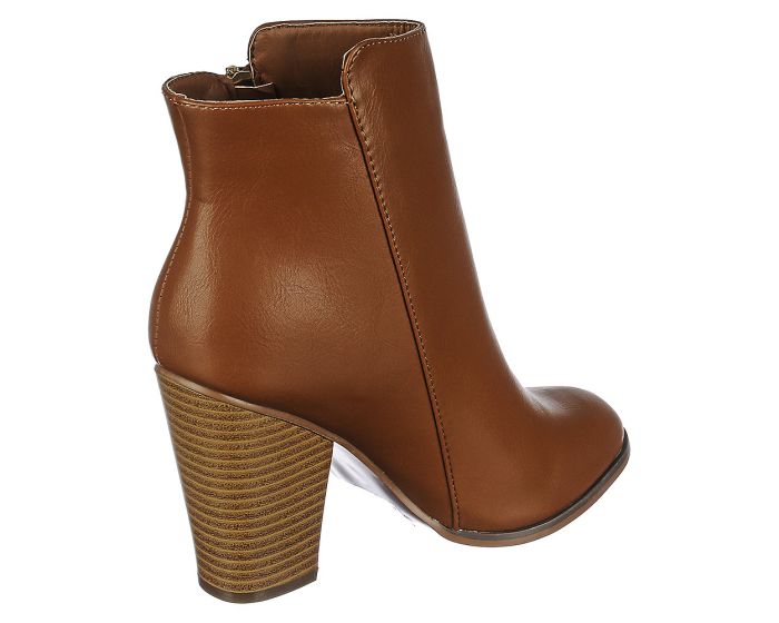SHIEKH Women's High Heel Ankle Boot All About ALL ABOUT/COGNAC - Shiekh